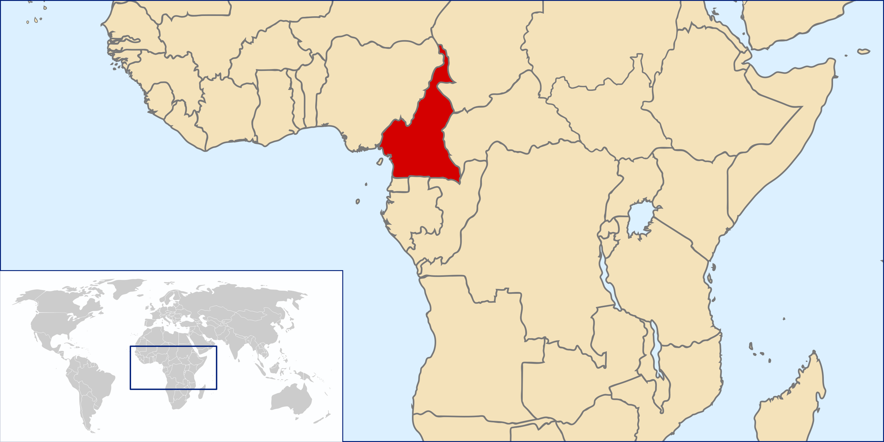 Map of Cameroon